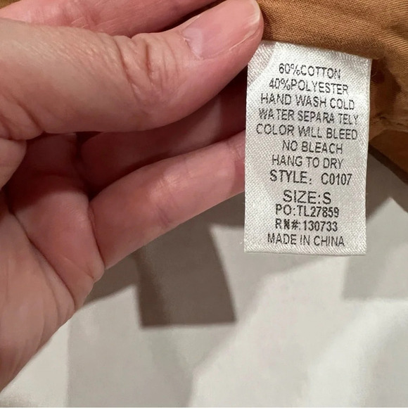 Umgee Embroidered Mini Skirt Women's Small Brown Boho Pom Pom Bird Floral - Picture 9 of 13